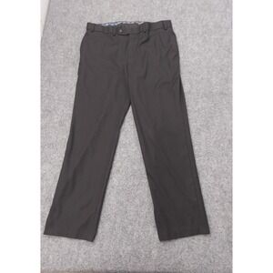 LRL Ralph Lauren‎ Dress Pants Mens 36x32 Black Flat Front Straight Leg